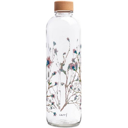 Скляна пляшка для води Carrybottles 1 л, спортивна, BPA-free, герметична, для газованої води, екологічна, виготовлено в Німеччині