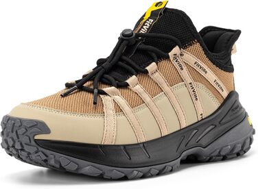 Черевики для трекінгу чоловічі FitVille, широкі, підошва не слизька, зручні, дихаючі, для походів у гори, легкі, кросівки 43 EU, теплі, бежево-пісочні