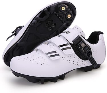 Велосипедні шкарпетки/взуття для жінок та чоловіків MTB, Radsport, Mountainbike, кросівки, дихаючі, Outdoor, велосипедні, Spin MTB (40 EU, білий)