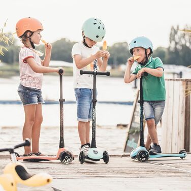 Дитячий самокат Scoot&Ride Highwaykick 3 LED, рожевий, підсвітка коліс