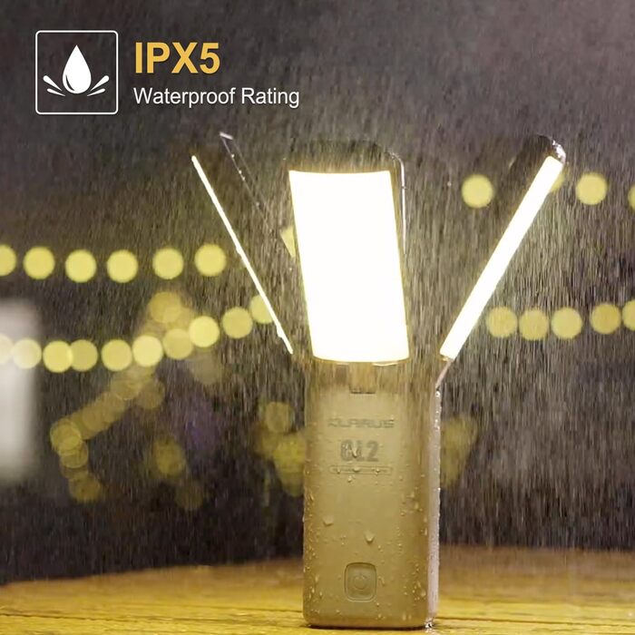 KLARUS CL2 Багатофункціональний кемпінговий ліхтар, 10000 mAh, 750 люмен, 8 режимів, IPX5, для кемпінгу, риболовлі, туризму