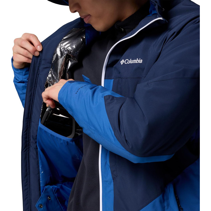 Куртка гірськолижна Columbia Powder Prime чоловіча (XL, Mountain Blue/Collegiate Navy) - водонепроникна, дихаюча