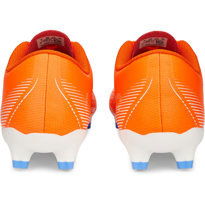 Жіночі кросівки PUMA Ultra Play для штучних поверхонь, розмір 39 EU, кольори: ультра-оранжевий, білий, синій з глітером