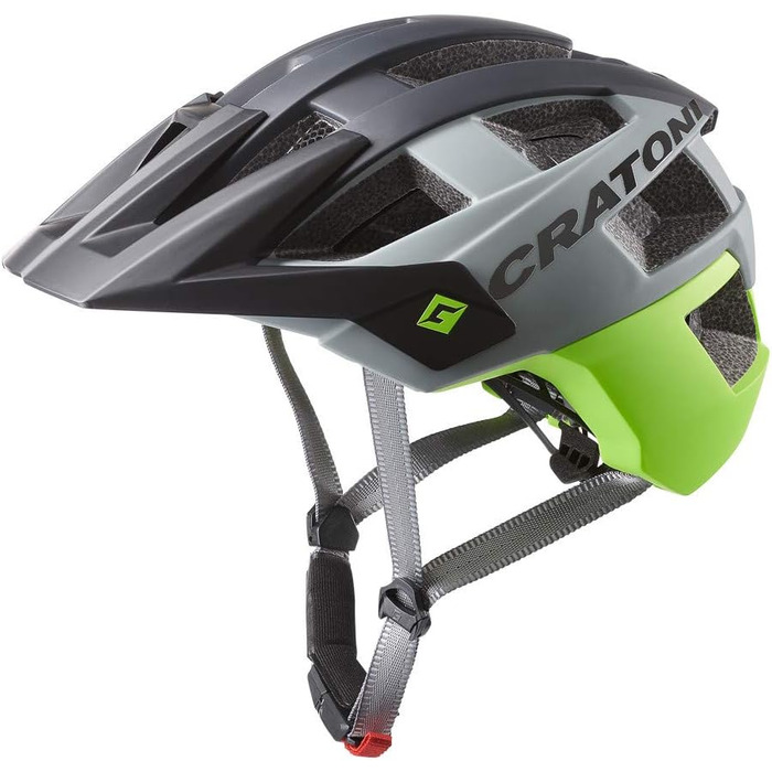 Велошолом Cratoni AllSet MTB чорний/зелений для гірського велосипеда