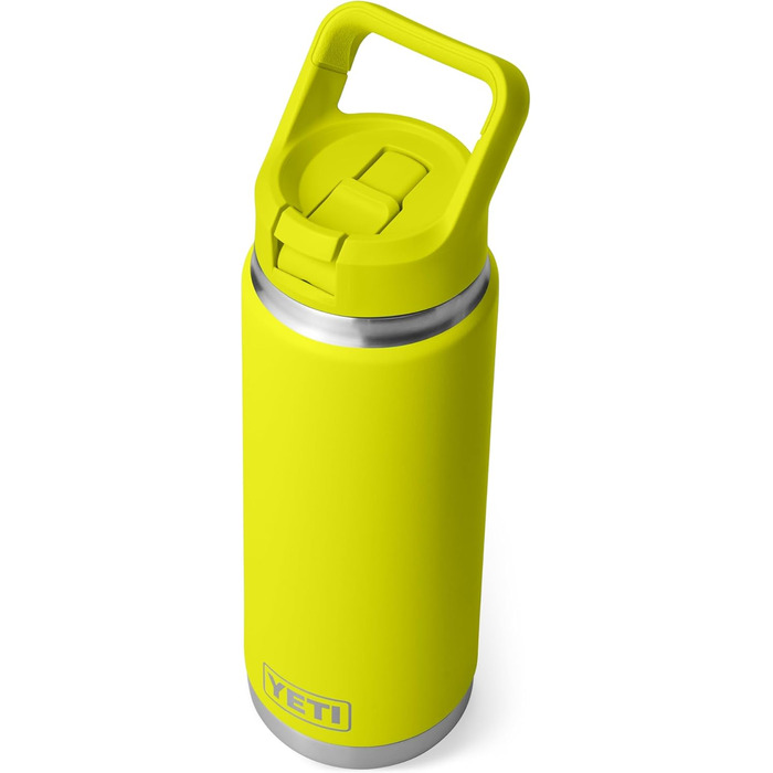 Термобутилка YETI Rambler C з трубочкою, нержавіюча сталь, ізольована, 769 мл, жовта