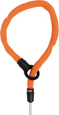 Замок-ланцюг для велосипеда ABUS IvyTex Adaptor Chain 6KS, вологостійкий, 6 мм, 85 см, помаранчевий (Sparkling Orange)