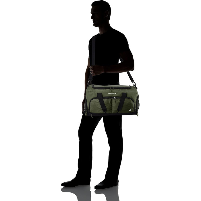 Спортивна сумка FocusGear Ultimate Gym Bag 2.0, водостійка, 10 відділень, середня, зелена, 29,8×26,7×50,8 см