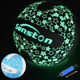 Світний волейбольний м'яч Senston, розмір 5, для пляжу, саду та басейну, подарунок