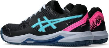 Тенісні кросівки ASICS Dedicate 8 Clay Mann Blau Weiß 40.5 EU Black Energy Aqua