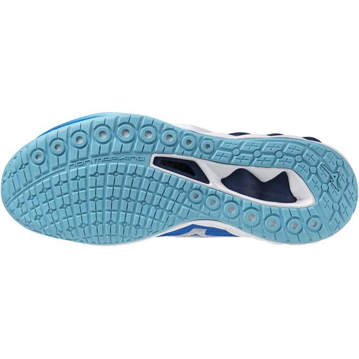 Волейбольне взуття Mizuno для чоловіків (46.5 EU, Mugen Blue White Estate Blue)