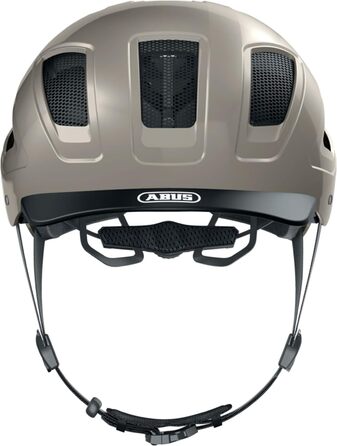 Велошолом ABUS Hyban 2.0 з підсвіткою, ABS, XL, сірий