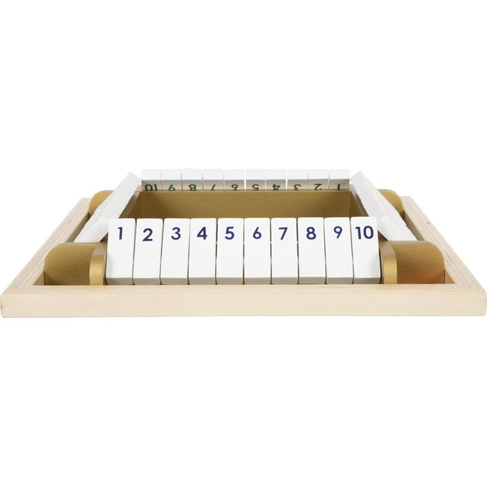 Настільна гра Small Foot Shut The Box Gold Edition, кубикова, для всієї родини, від 6 років, арт. 12364, різнокольорова