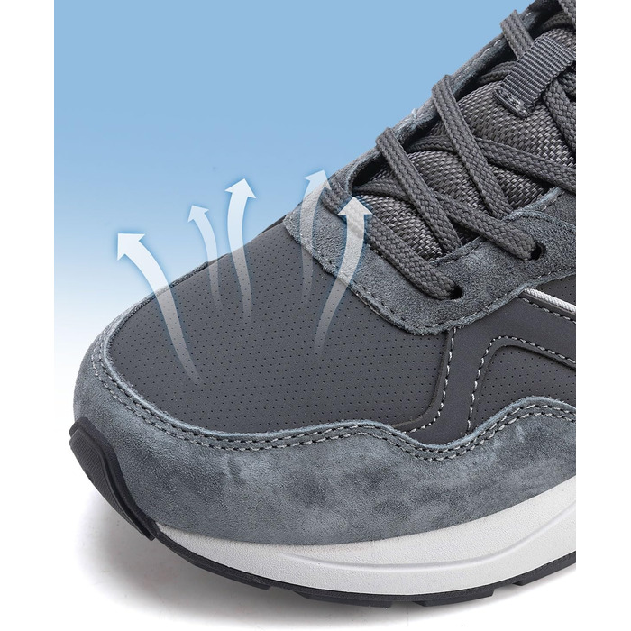 Чоловічі кросівки для активного відпочинку, бігу та ходьби, 41-45 EU (42 EU, сіро-помаранчевий)