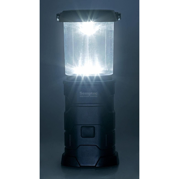 Semptec Ліхтарі для виживання Urban Survival Technology: Набір 2 шт. LED кемпінгові ліхтарі, зарядка від динамо, сонячної батареї та USB (ліхтарі-кришки, ліхтарі на ручку, power bank)