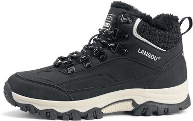 Зимові черевики жіночі, снігоступи, антиковзаючі, зимові черевики 37-42 EU (41 EU, Чорний)