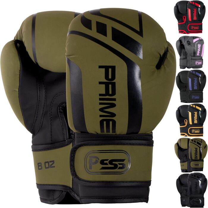 Дитячі боксерські рукавички PSS Black Series з еко-шкіри, 4oz/6oz/8oz, для хлопчиків та дівчат, бокс, муай-тай, кікбоксинг, чорні, червоні, зелені, рожеві, фіолетові, 3-14 років