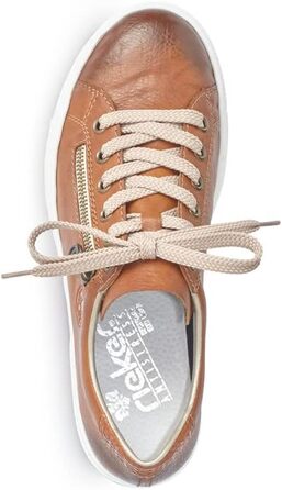 Кросівки жіночі Rieker L88C2, коричневі шкіряні, 40 EU