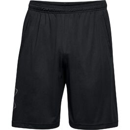 Чоловічі бігові шорти Under Armour Tech Graphic Short, чорні з графітовим принтом