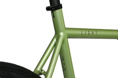 Велосипед FabricBike Light PRO Fixie, алюмінієва рама, 28'', синглспід, жорстка вісь, 6 кольорів, 3 розміри, 8,45 кг, Army Orange, розмір M (54 см)