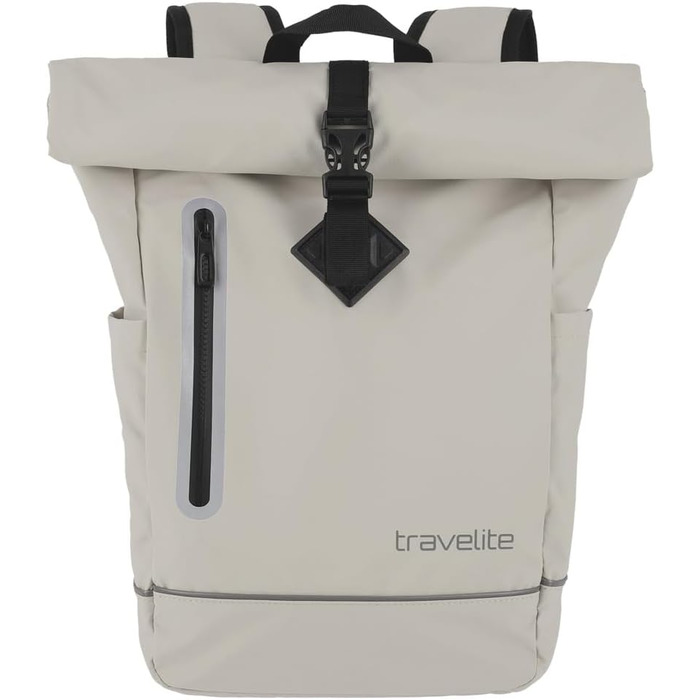 Рюкзак Travelite Rolltop водонепроникний для велосипеда та відпочинку, з ролтоп-застібкою та світловідбивачами, 48 см, 19 л