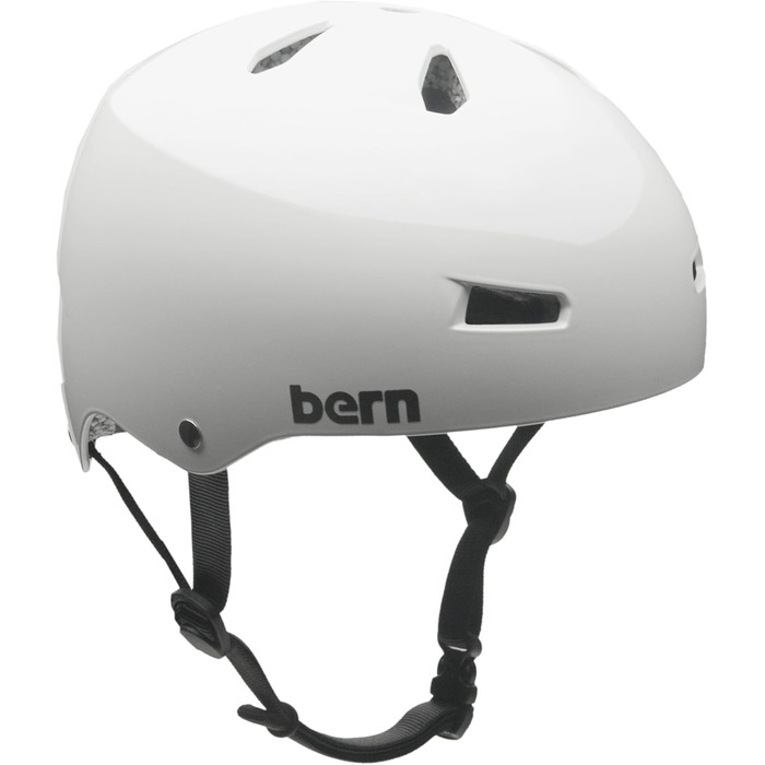Велосипедний шолом Bern Macon H2O 2011, глянцевий білий, універсальний розмір, водостійкий