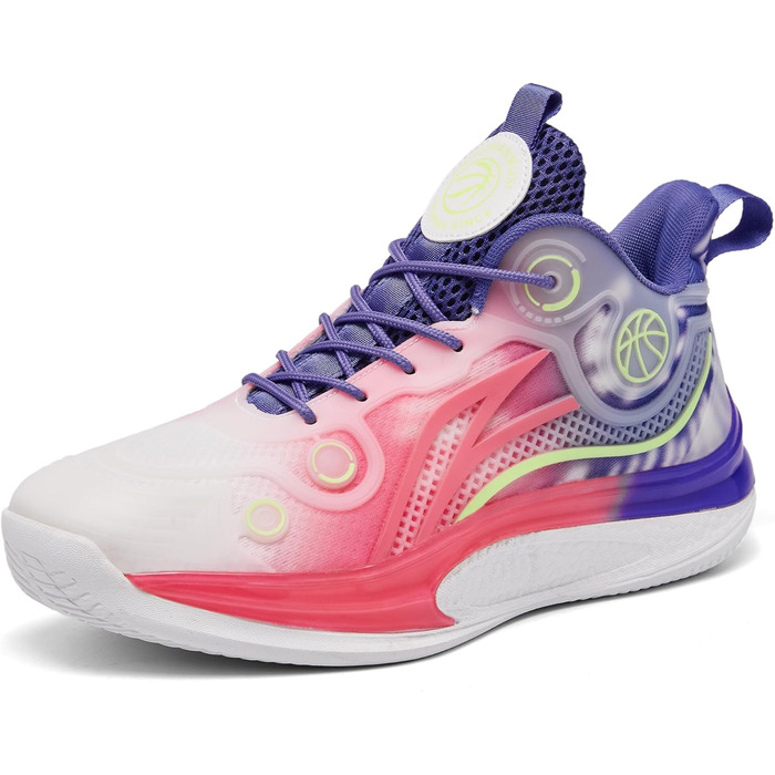 Кросівки баскетбольні для жінок та чоловіків, дихаючі, модні, спортивні, зручні, легкі, з антиковзаючою підошвою, розмір 37.5/38.5 EU, колір Рожевий