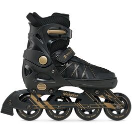 Інлайнери роликові ковзани RAVEN Expert для дітей та дорослих, регульовані 40-43 (25,5-28см), колір золотий