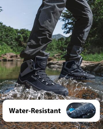 Черевики для хайкінгу/трекінгу чорного кольору, водонепроникні, легкі, 37-46 EU