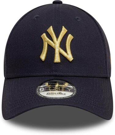 Кепка New Era Basecap 9Forty, регульована, з логотипом, кепка з вигнутим козирком, розмір універсальний (New York Yankees #37295)