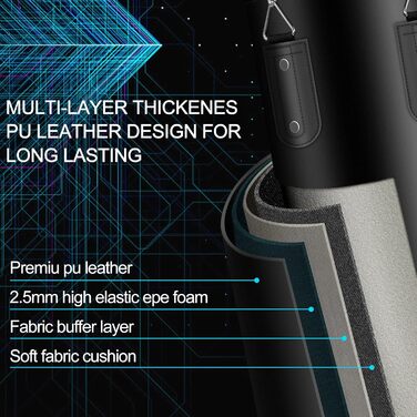 Набір боксерський дитячий та підлітковий, 2FT, боксерський мішок PU, 6oz рукавички, кріплення з нержавіючої сталі, для дітей 3-12 років