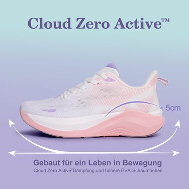 Жіночі кросівки Hawkwell Cloud Zero Active Cushion: дихаючі, для тенісу, ходьби, фітнесу, рожево-білі, 38 EU