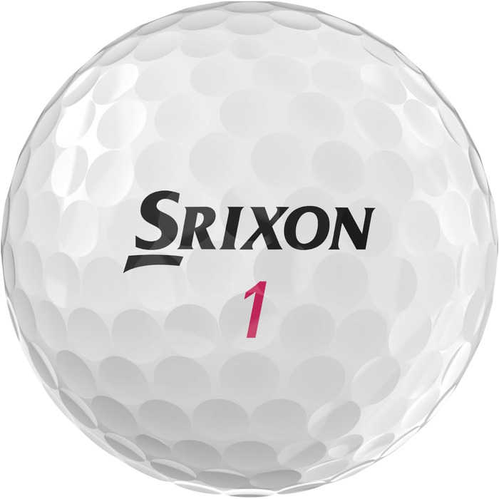 Гольф м'яч Srixon Soft Feel Lady 8 & 9 | Для жінок | Низька компресія, легкий старт | М'яка текстура | Ідеально для помірних ударів та підвищеної точності, білий