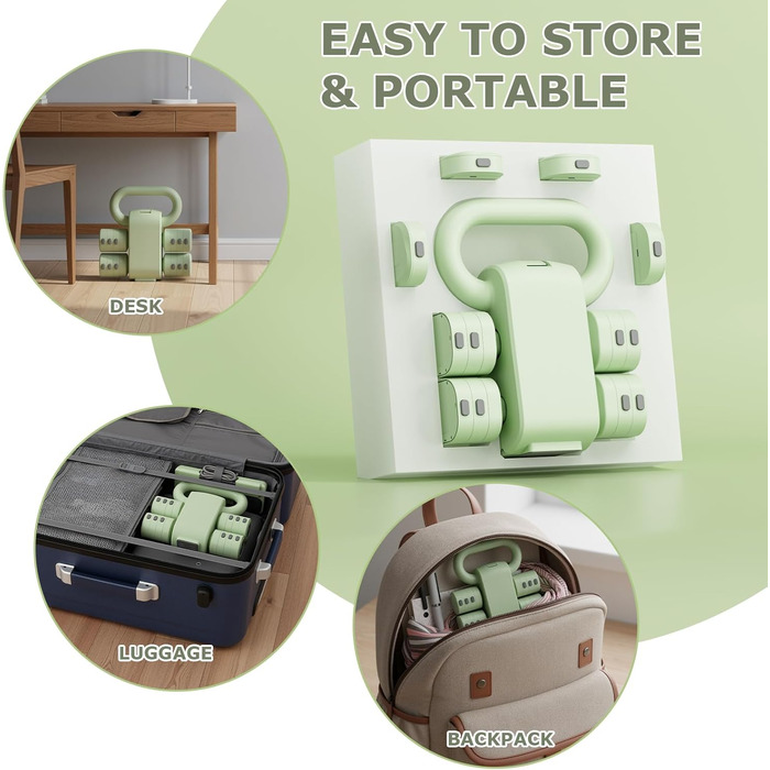 Регульовані гантелі для жінок, набір 1-5 кг, 2 шт. Багатофункціональний набір гантелей 4-в-1 для дому та фітнесу, тренування для жінок та чоловіків