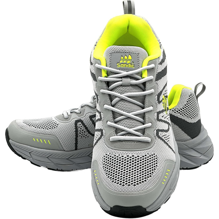 Легкі та дихаючі спортивні кросівки для чоловіків та жінок. Кросівки для бігу, сірі та зелені (38 EU)