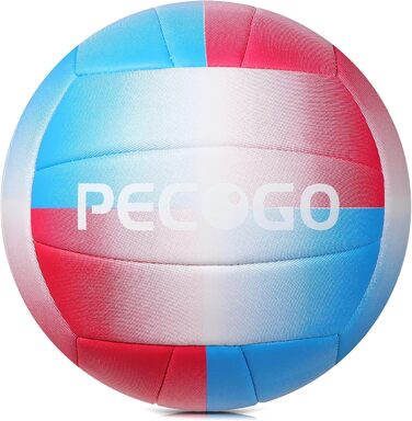 Волейбольний м'яч PECOGO розмір 5 з PU шкіри, для залу та вулиці, ідеальний для тренувань та гри, підходить для початківців, підлітків та дорослих
