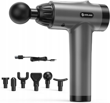 Перкусійний масажер AERLANG Massage Gun, 6 насадок