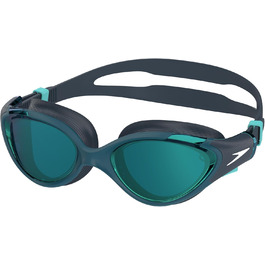 Жіночі дзеркальні плавальні окуляри Speedo Biofuse 2.0 з антивідблиском та антизапотіванням, комфортна посадка, герметичні, регульовані, 1 шт.