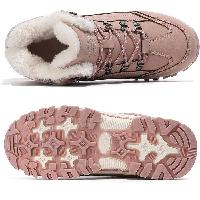 Зимові черевики TARELO для жінок, неслизькі, розмір 36-41 (39 EU, рожевий)