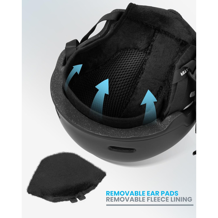 Дитячий лижний шолом OutdoorMaster з маскою, сноубордичний, міцна PC-оболонка та EPS-піна, 12 вентиляційних отворів, регульований, сертифікований, для хлопчиків і дівчаток