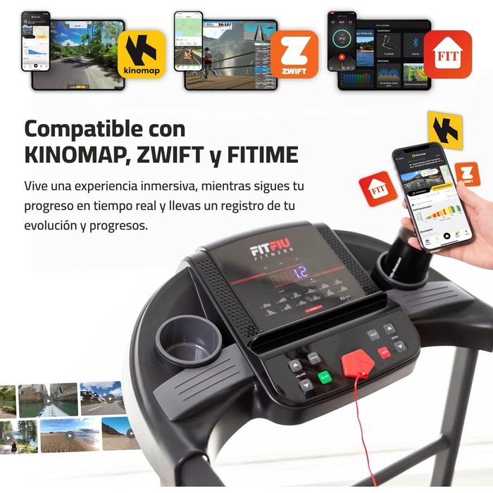 Біговий тренажер FITFIU MC-200: компактний, складний, з LCD-дисплеєм та пульсометром для дому та офісу