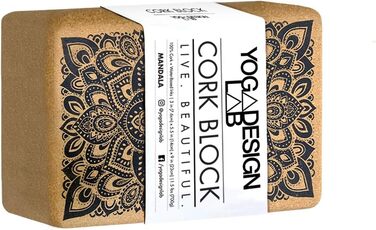 Еко-блок для йоги Yoga Design Lab – натуральний, міцний, нековзкий, зручний для подорожей