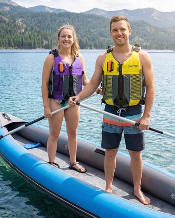 Рятувальний жилет Owntop для дорослих та юнаків з пискликом та рюкзаком для води | Легка унісекс куртка для SUP, каякінгу, риболовлі та інших водних видів спорту (XXS, жовтий)