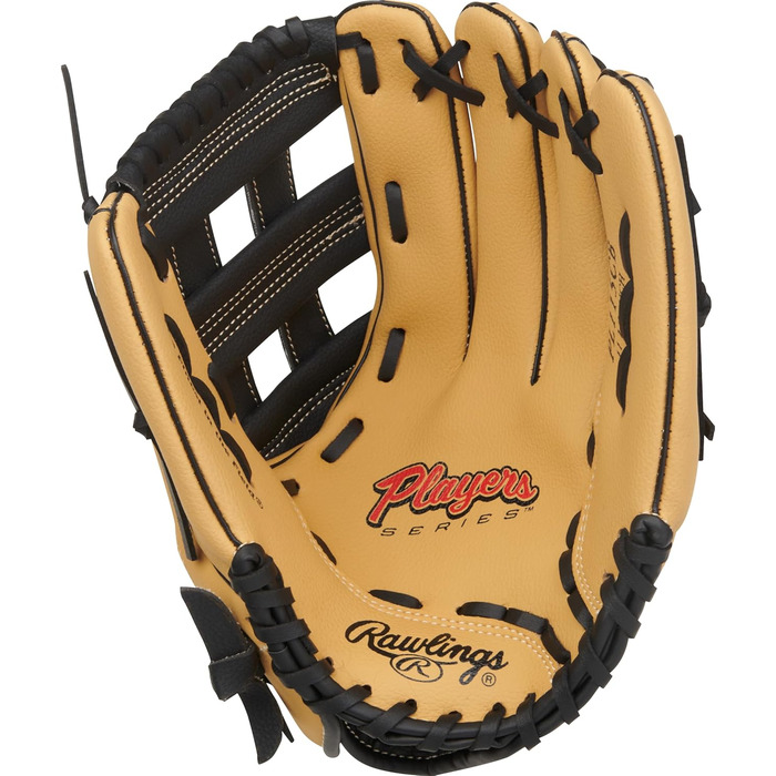 Рукавичка бейсбольна Rawlings Spieler Serie T-Ball / Юніорська (22.9-29.2 см) для правої руки, колір: верблюжий / чорний