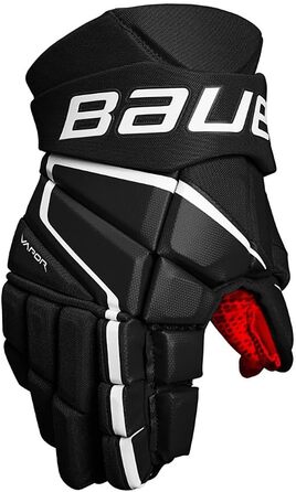 Хокейні рукавички Bauer Vapor 3X Senior, розмір 15 дюймів, чорно-білі