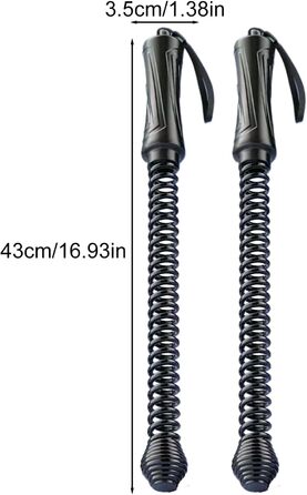 Бит-канат для фітнесу 2 шт., 43 x 3,5 см, сталь + PP, для силових тренувань