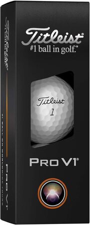Тайтліст Pro V1: низькі номери, білий колір, стандартна гра - номери 1-4