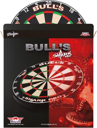 Професійна дартс-дошка Bull's Shark Pro з вбудованим дротом, без дроту, з монтажною системою, високоякісна мішень для дартсу