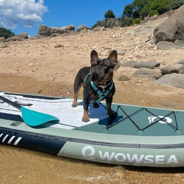 Надувна SUP-дошка WOWSEA для туризму та відпочинку, міцна та стабільна, з фібергласовим веслом, насосом та аксесуарами