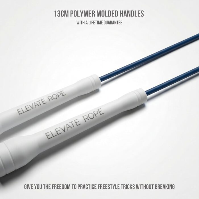 Професійний стрибковий канат Elevate Speed Rope MAX з PVC та нейлоновим сердечником, 5 мм, до 3 метрів, колір Marine Blue