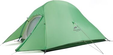 Намет Naturehike Cloud Up 2 - ультралегкий двомісний намет для кемпінгу та походів (3-4 сезон, 20D, 210T, зелений)